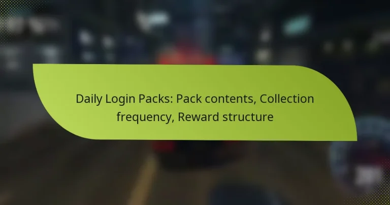 Daily Login Packs: Pack contents, Collection frequency, Reward structure