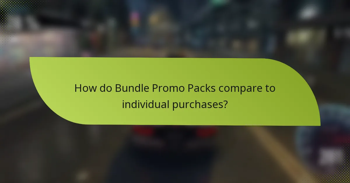 How do Bundle Promo Packs compare to individual purchases?
