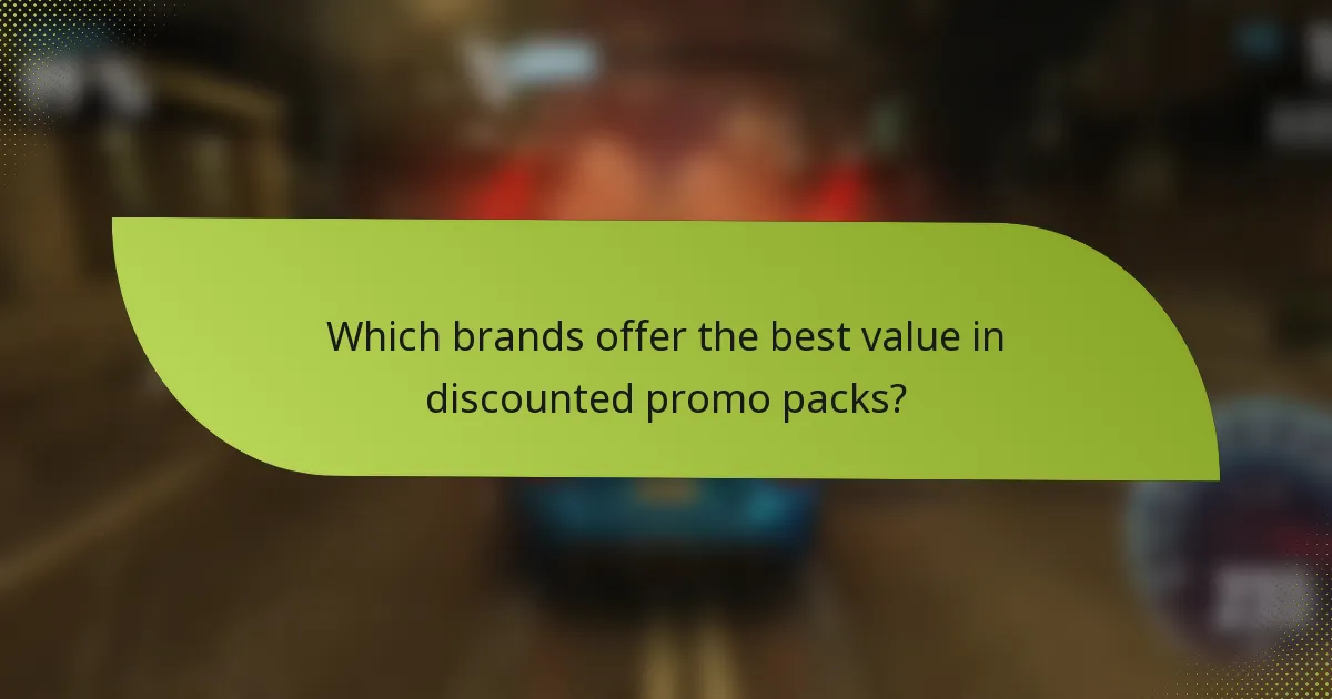 Which brands offer the best value in discounted promo packs?