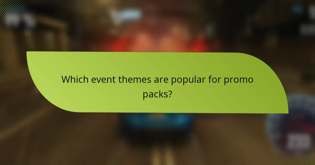 Which event themes are popular for promo packs?